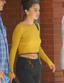 Selena Gomez Braless Out and About in New York