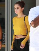 Selena Gomez Braless Out and About in New York
