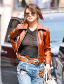 Selena Gomez in See-Through at Coach Fashion Show in New York