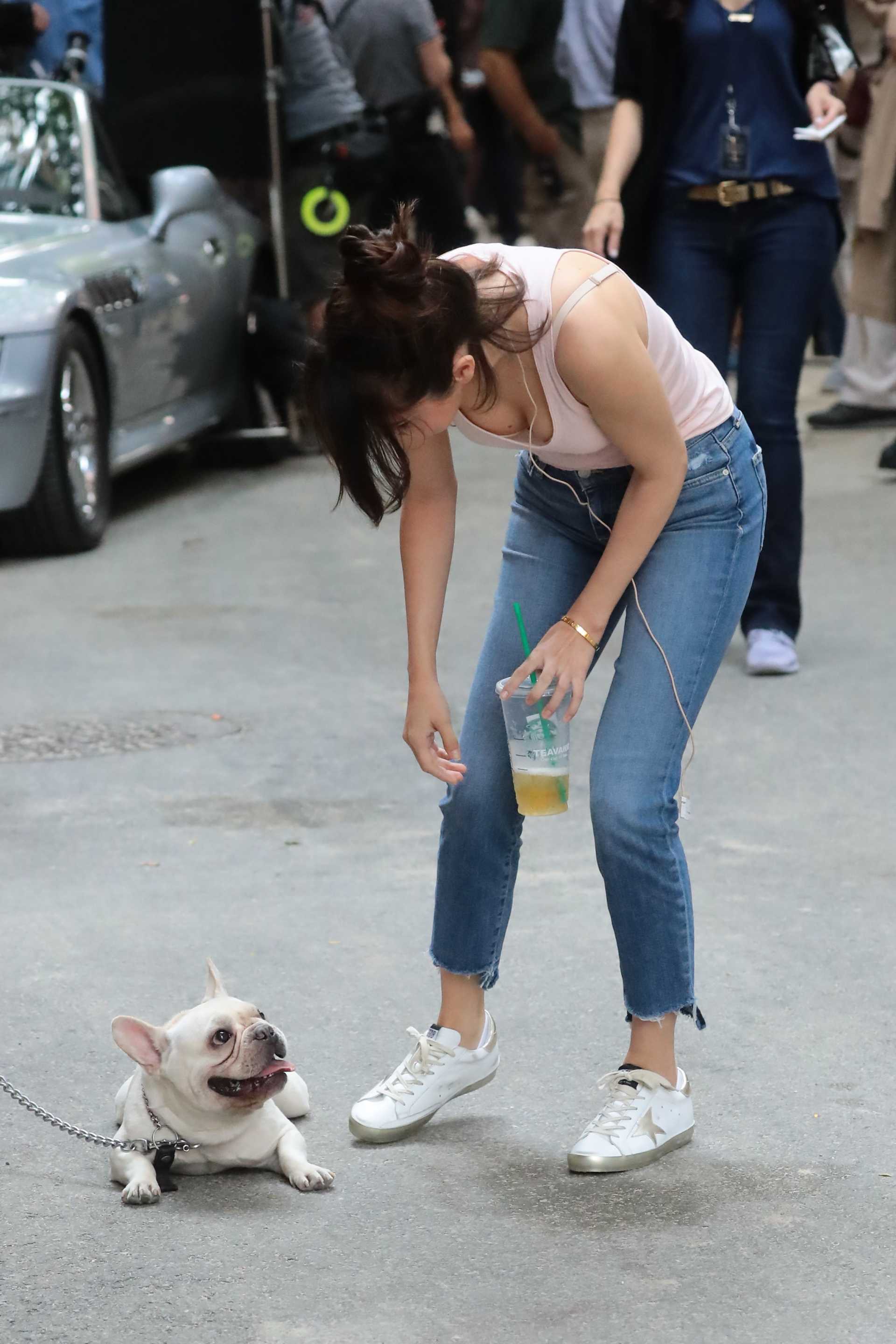 Selena Gomez on the Set of a Movie in NY
