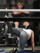 Ariel Winter Booty, while Exercising at the gym in LA