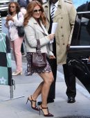 Isla Fisher Leggy, at AOL Build in NYC