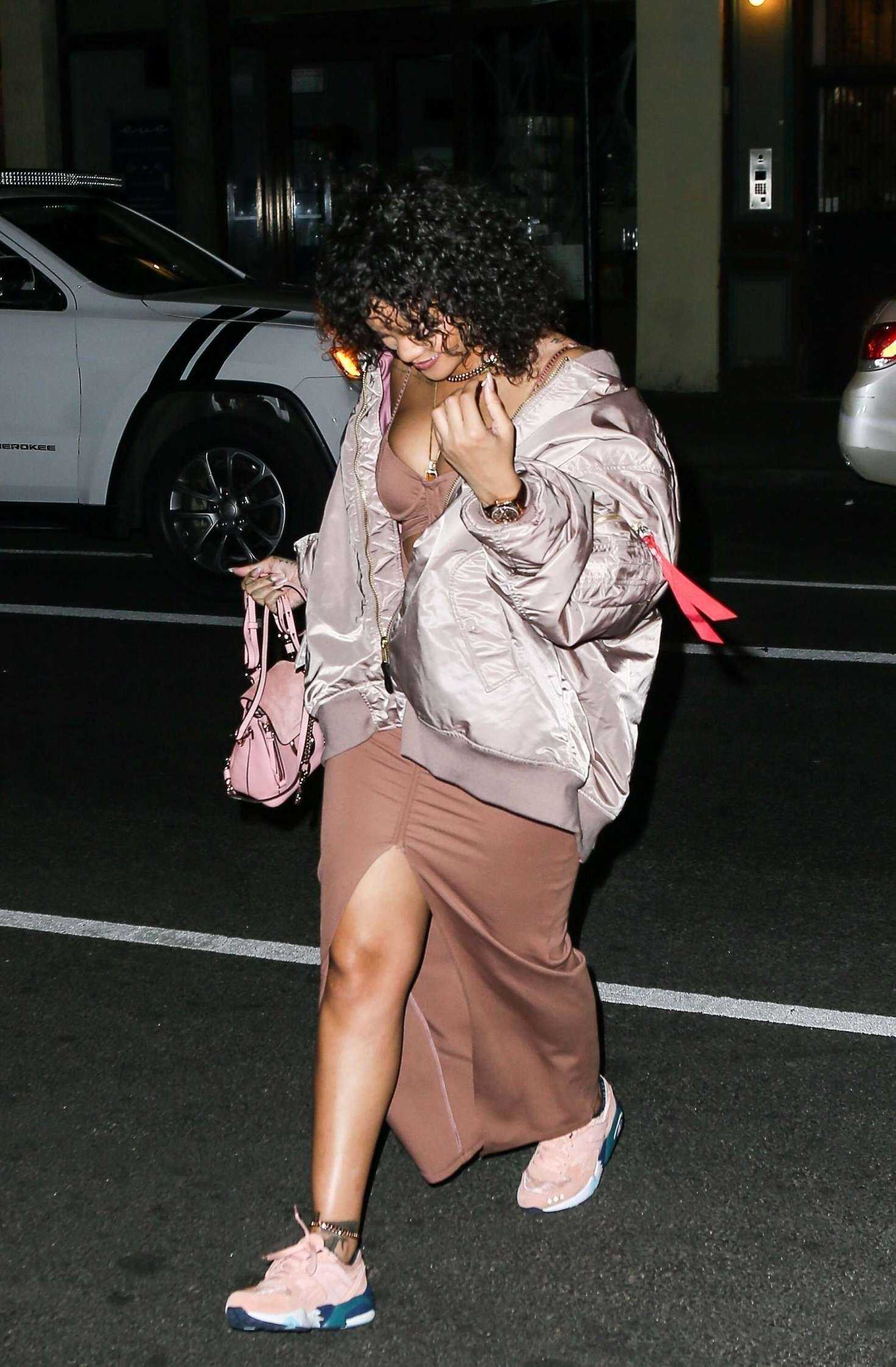 Rihanna Arriving at a Studio in New York