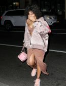 Rihanna Arriving at a Studio in New York