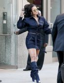 Rihanna Leggy, at Vogue's Forces of Fashion Conference in NYC