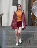 Selena Gomez on the Set of a Woody Allen Movie in NYC