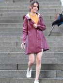 Selena Gomez on the Set of a Woody Allen Movie in NYC