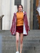 Selena Gomez on the Set of a Woody Allen Movie in NYC