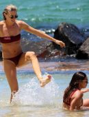 Amy Pejkovic in Bikini at Balmoral Beach in Sydney