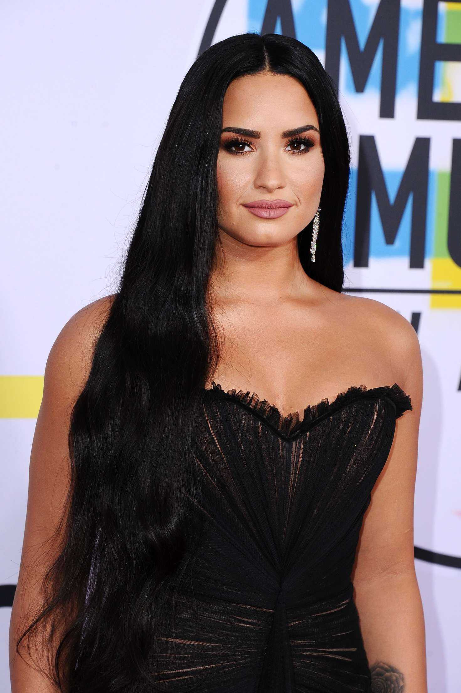Demi Lovato at 2017 American Music Awards in Los Angeles