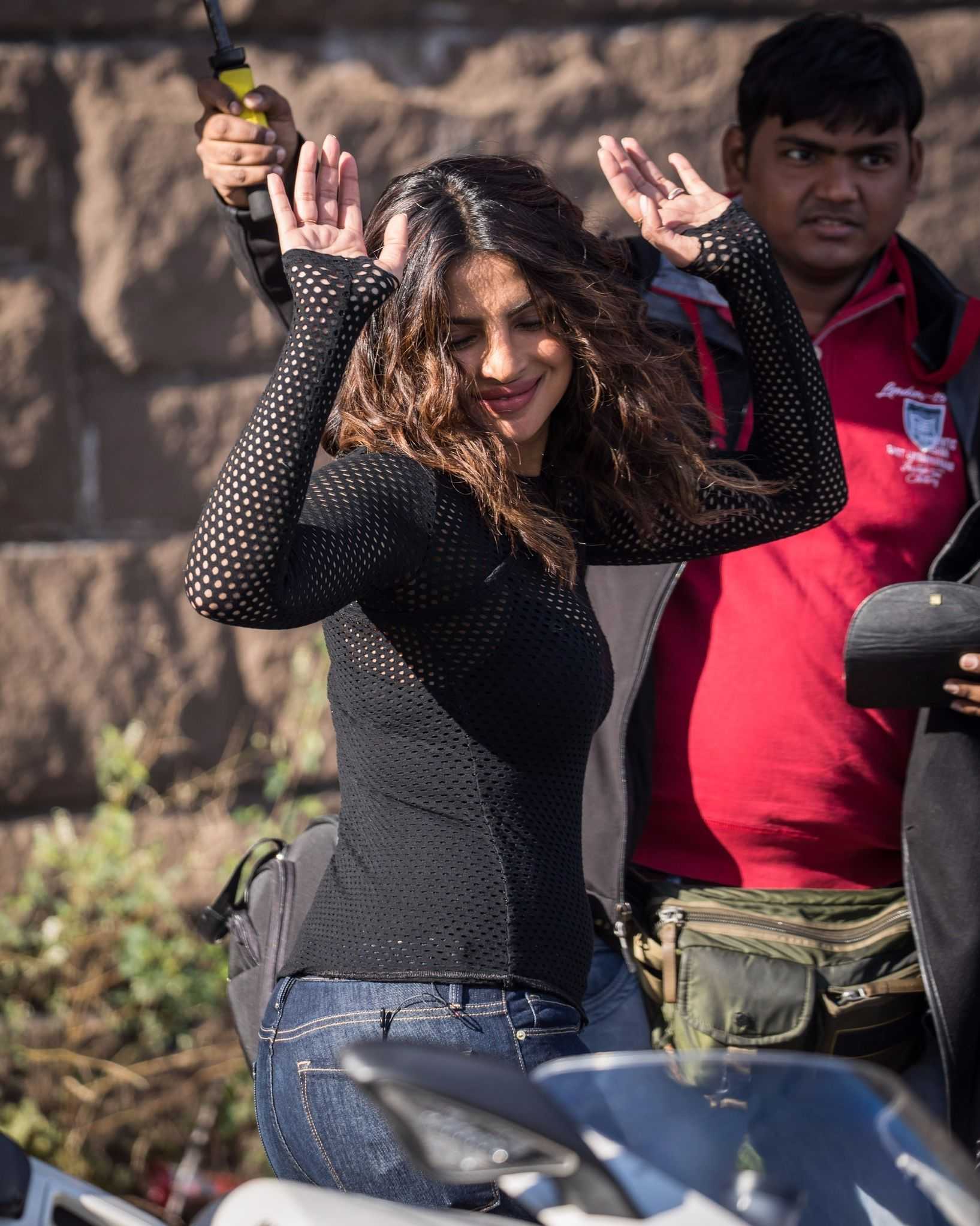 Priyanka Chopra on the Set of Quantico Season 3