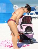 Andrea Calle Booty in Bikini on the Beach in Miami