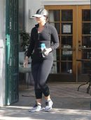 Demi Lovato Booty in Tights Going to a Gym in West Hollywood