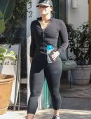 Demi Lovato Booty in Tights Going to a Gym in West Hollywood