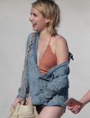Emma Roberts Booty at the Beach in Miami