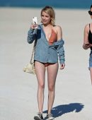 Emma Roberts Booty at the Beach in Miami