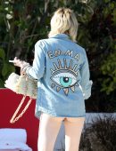 Emma Roberts Booty at the Beach in Miami