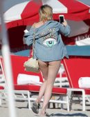 Emma Roberts Booty at the Beach in Miami