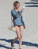 Emma Roberts Booty at the Beach in Miami