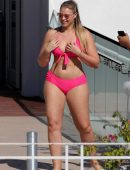 Iskra Lawrence in Bikini at a Pool in Miami