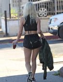 Julianne Hough Leaving Dance Class in her Own Active Wear Collection in LA