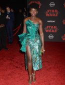 Lupita Nyong'o at the Premiere of 'Star Wars: The Last Jedi' in Los Angeles