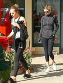Selena Gomez Booty in Tights Leaving a Workout in Los Angeles
