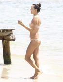 Alessandra Ambrosio at the Beach on Vacation in Florianopolis, Brazil