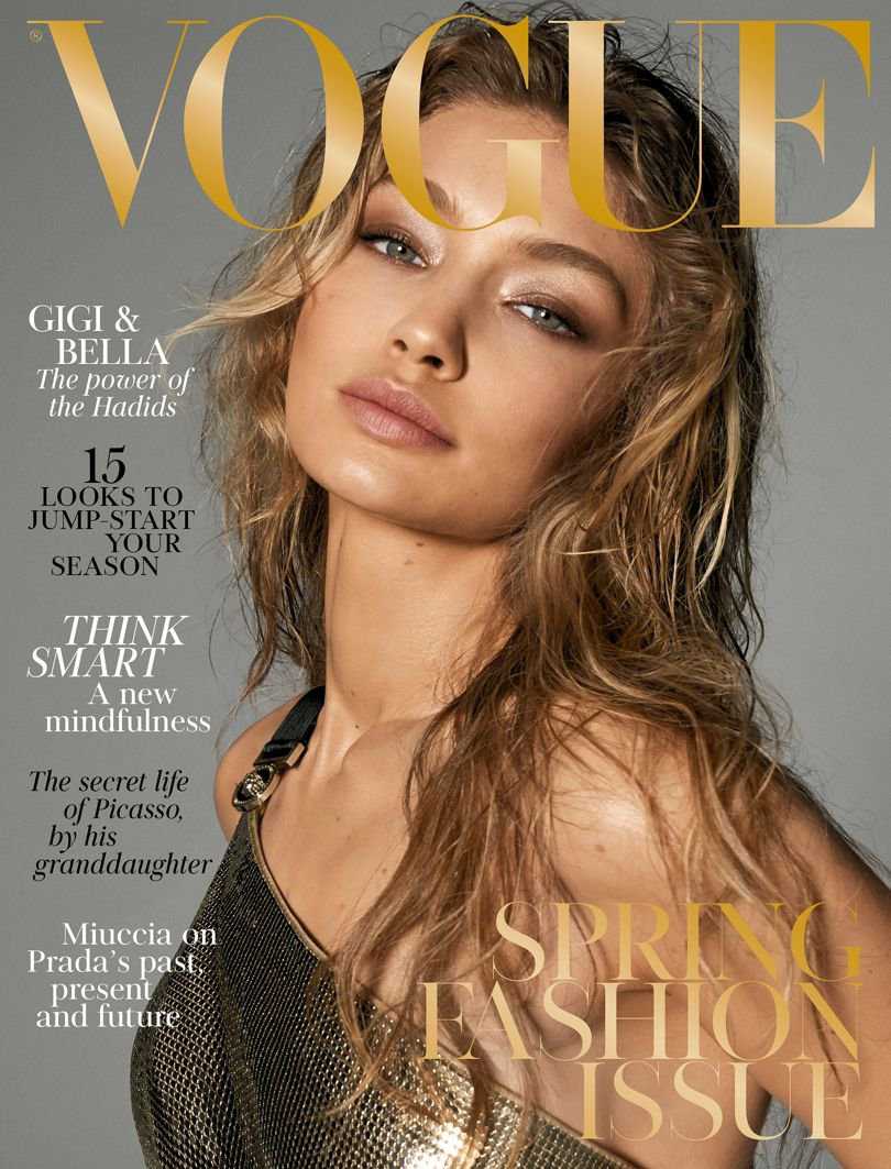 Bella Hadid and Gigi Hadid in Vogue UK Magazine Photoshoot - March 2018