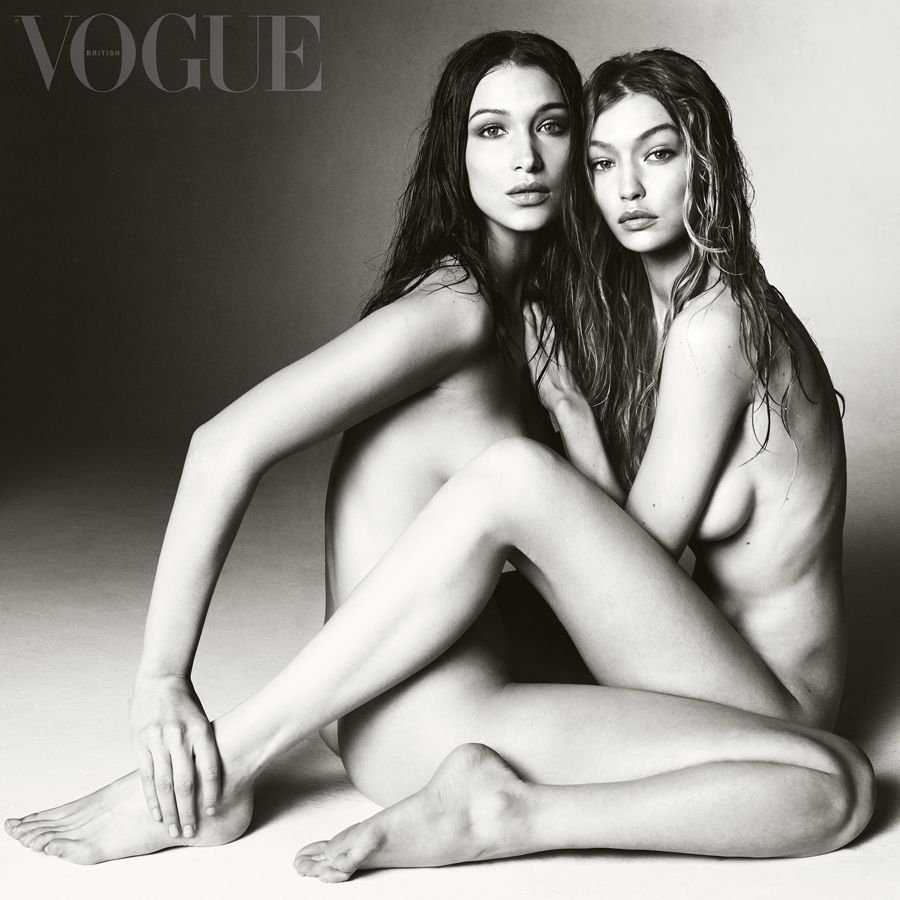 Bella Hadid and Gigi Hadid in Vogue UK Magazine Photoshoot - March 2018