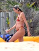 Candice Swanepoel and Doutzen Kroes in Bikini at the Beach in Bahia