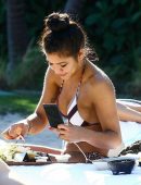 Cassie in Bikini at a Pool in Miami