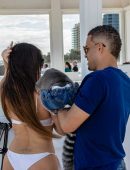 Claudia Romani – Bikini Candids in Miami