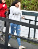 Danielle Lloyd Booty in Jeans at ITV Studios in London