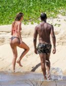 Doutzen Kroes in Bikini at the Beach in Bahia