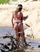 Doutzen Kroes in Bikini at the Beach in Bahia