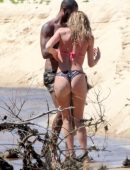Doutzen Kroes in Bikini at the Beach in Bahia