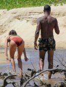 Doutzen Kroes in Bikini at the Beach in Bahia