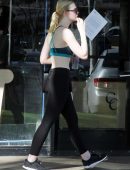 Elle Fanning Leaving a Gym in LA