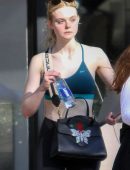 Elle Fanning Leaving a Gym in LA