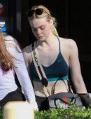 Elle Fanning Leaving a Gym in LA