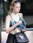 Elle Fanning Leaving a Gym in LA