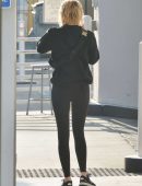 Emma Roberts Booty in Black Leggings Out in Beverly Hills