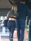 Jennifer Lopez Booty in Tights in Beverly Hills