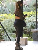 Jennifer Lopez Booty in Tights in Beverly Hills