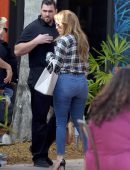 Jennifer Lopez Booty in Jeans Out in Miami