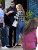 Jennifer Lopez Booty in Jeans Out in Miami