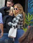 Jennifer Lopez Booty in Jeans Out in Miami