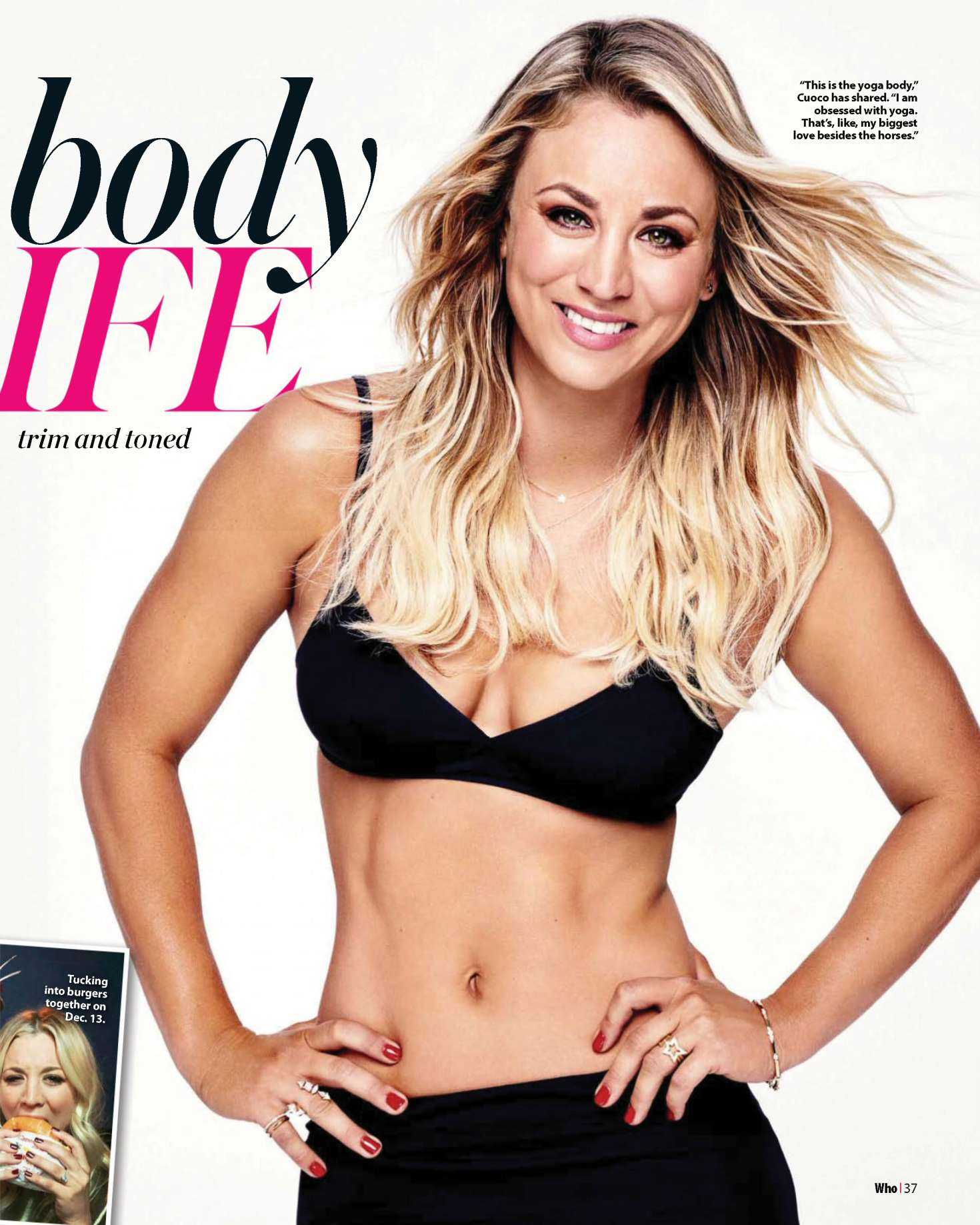 Kaley Cuoco in Who Magazine - January 2018