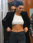 Kendall Jenner – Braless Candids in New York